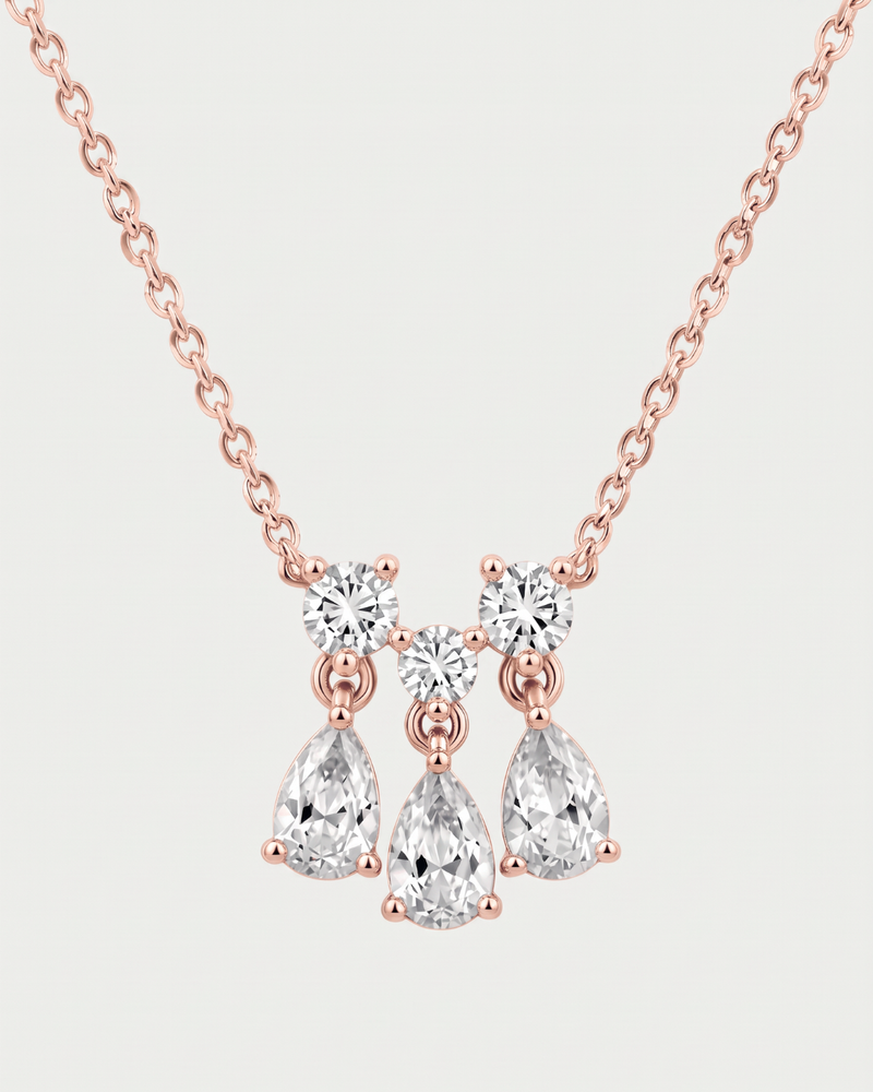 Collier Pear Glow Mini - ROSE