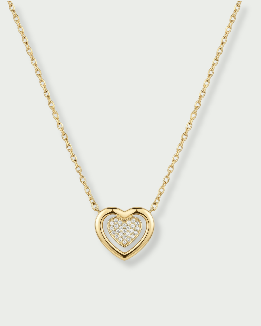 Collier Coeur x Mécénat - DORÉ