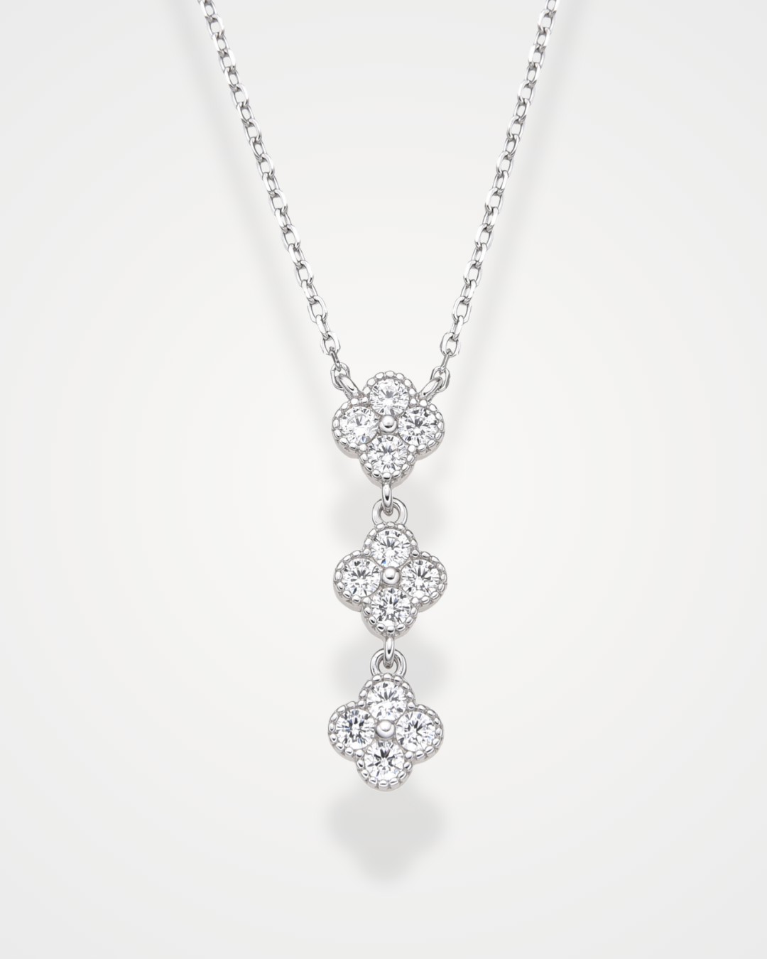 Collier Trio Eden - BLANC