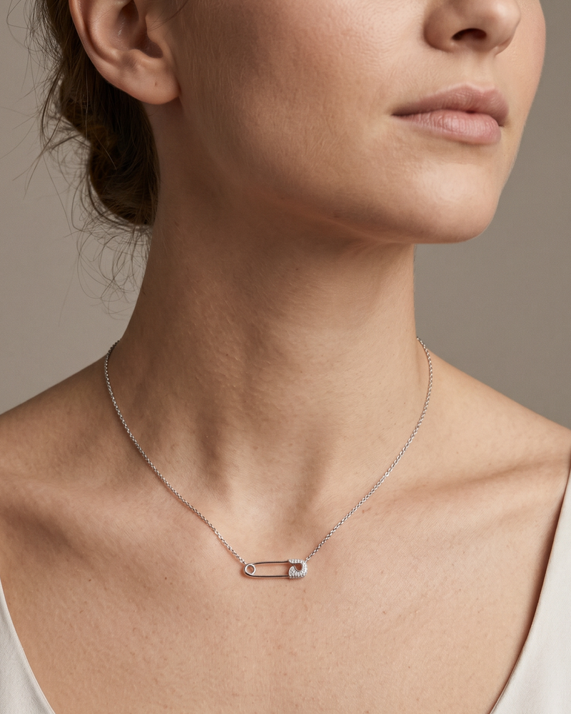 Collier Trombone - BLANC