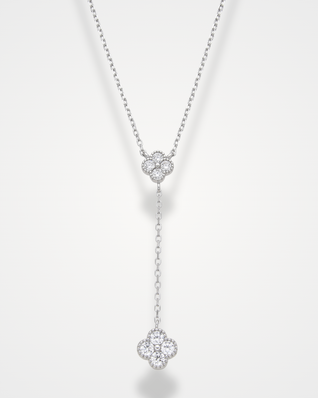 Collier cravate Eden - BLANC