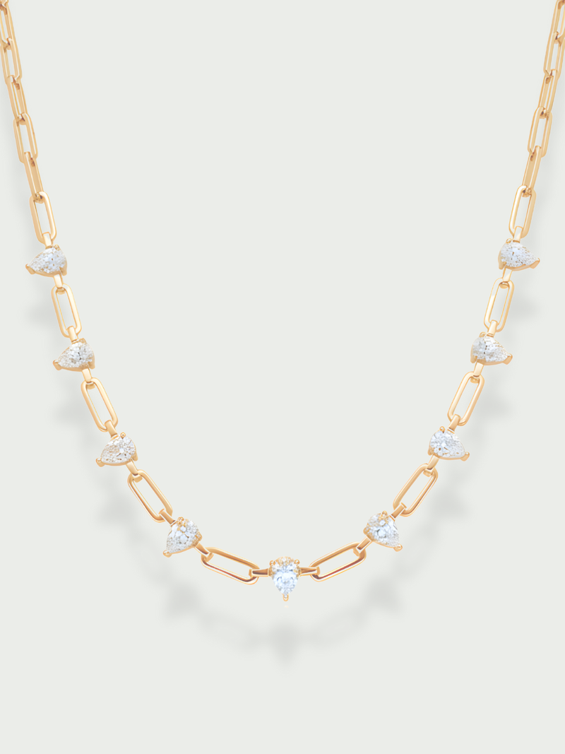 Collier chaîne Pear Glow - DORÉ