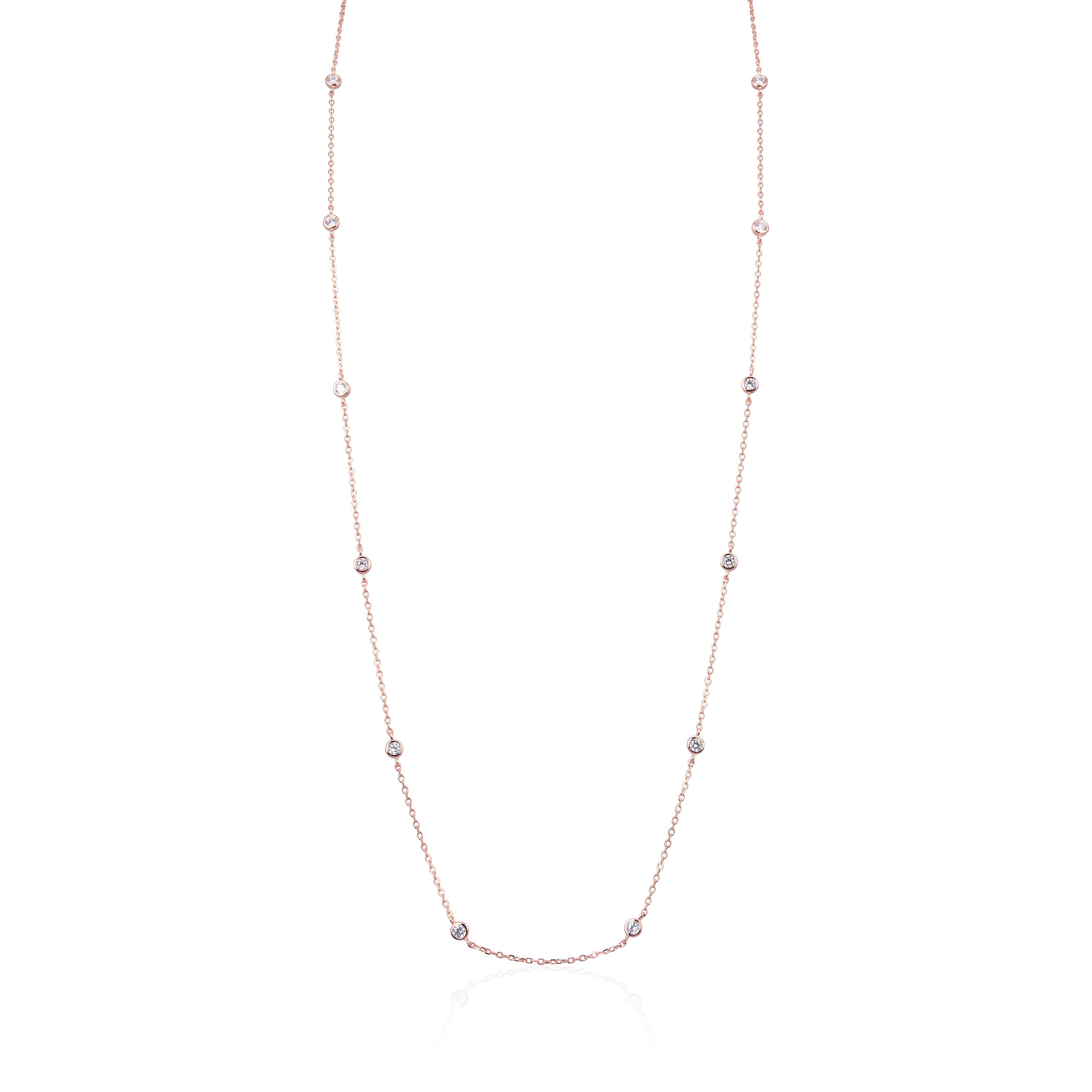 Sautoir serti clos - ROSE