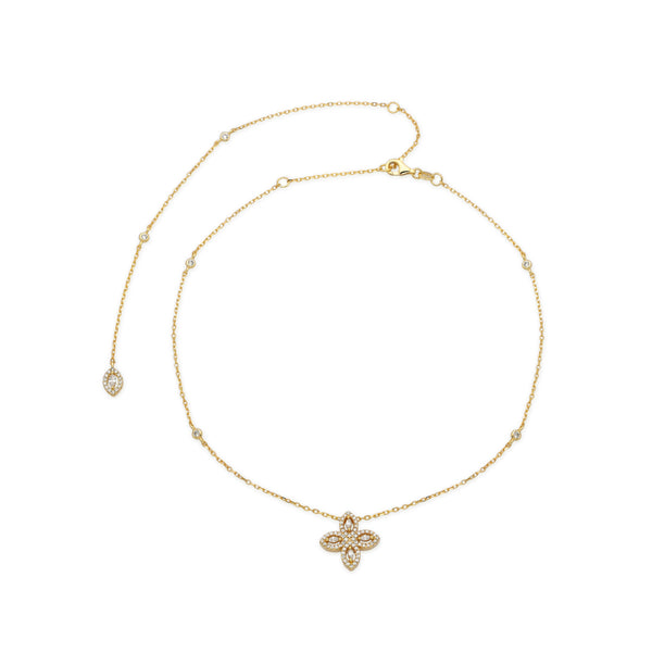 Flower of Life Backless Choker - GOLD