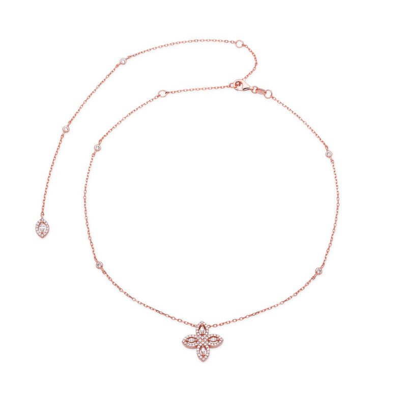 Flower of Life Backless Choker - PINK