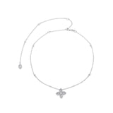 Choker dos nu Fleur de vie - BLANC