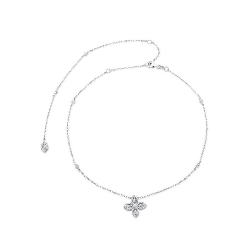 Choker dos nu Fleur de vie - BLANC