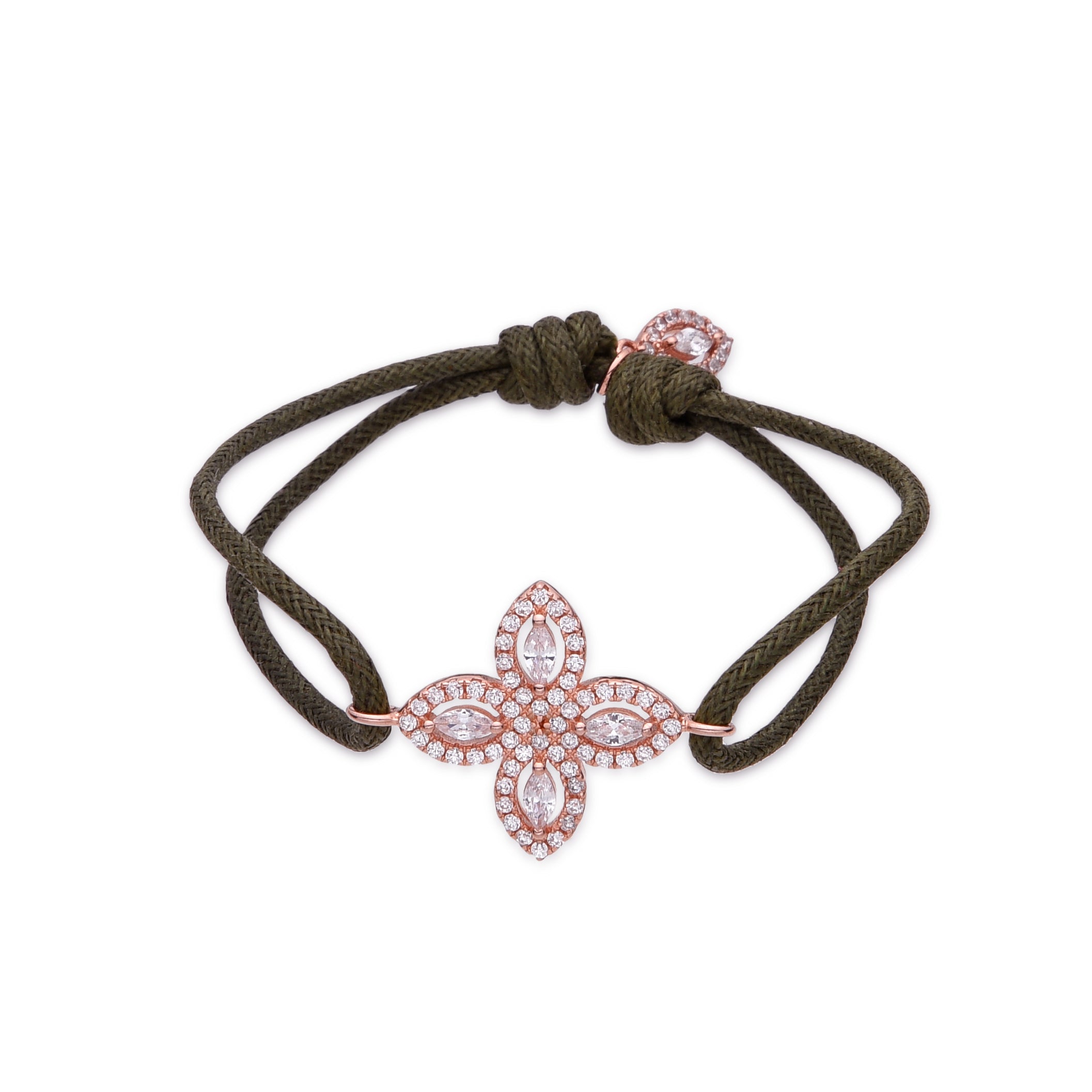 Bracelet cordon Fleur de vie - ROSE