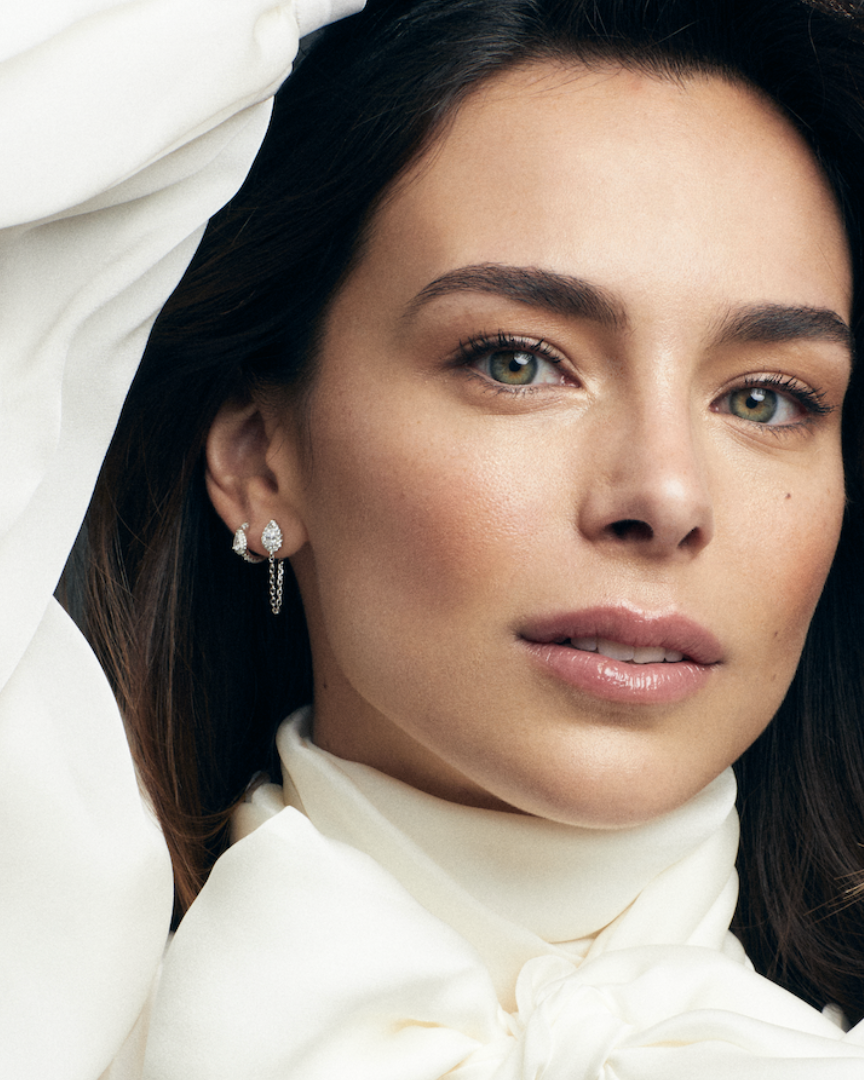 Créoles square Infini Poire - ROSE