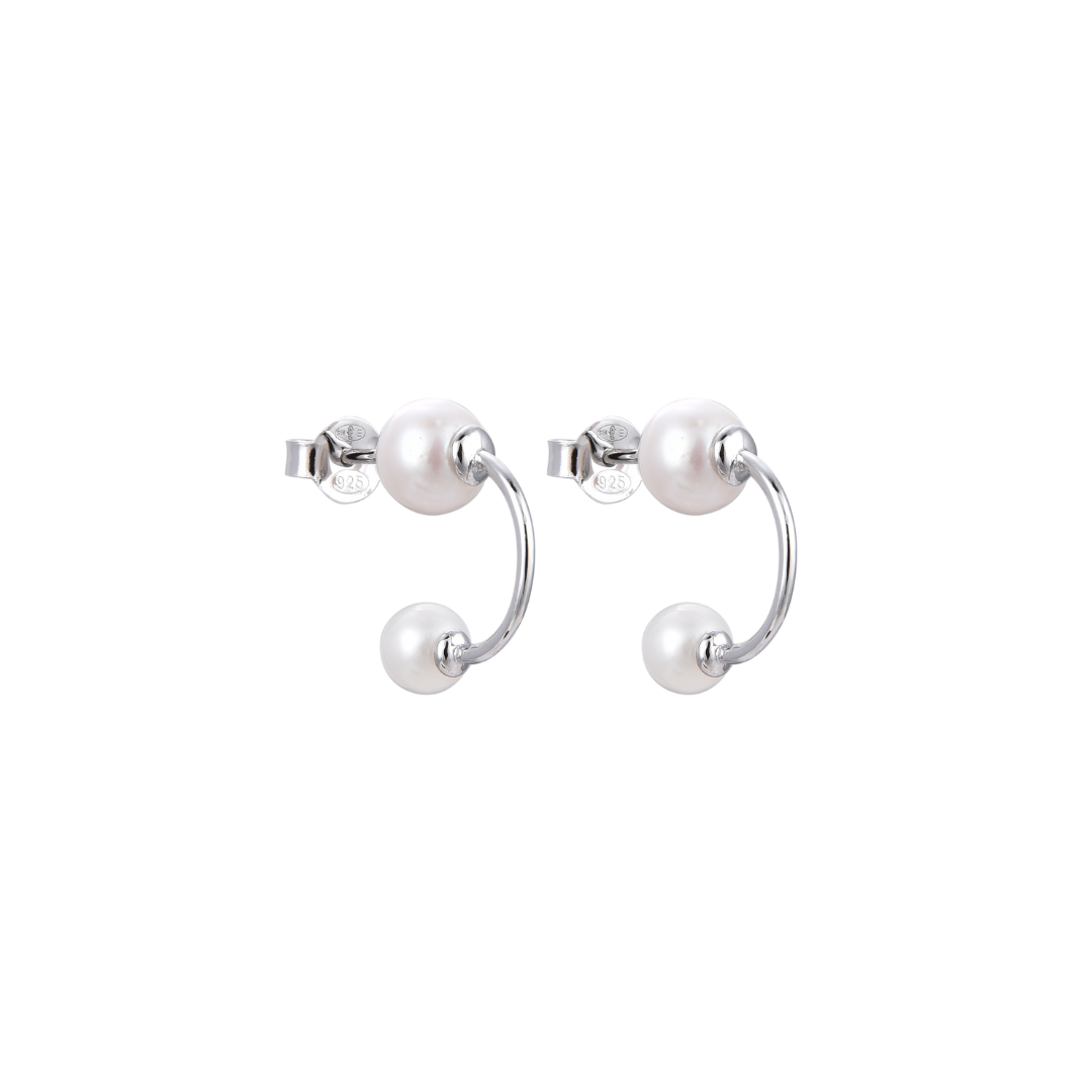 Pearl earrings - WHITE