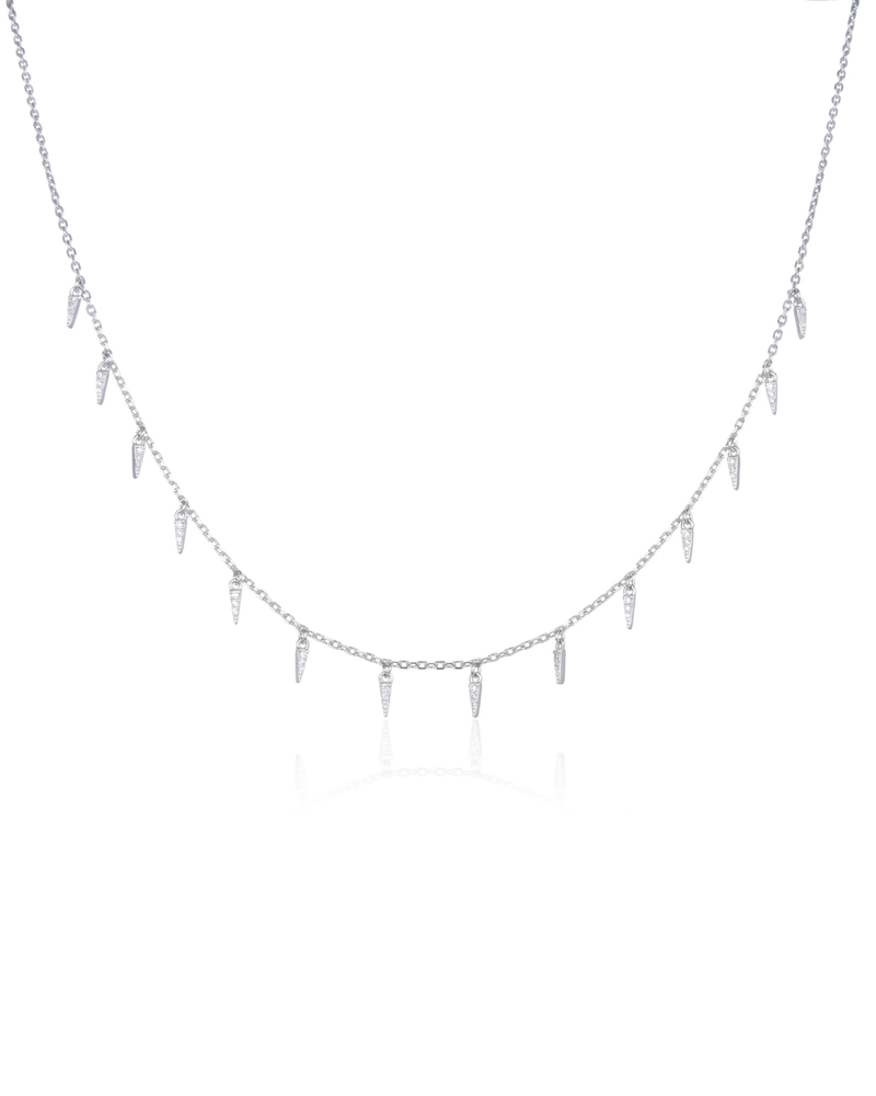 Collier cascade - BLANC