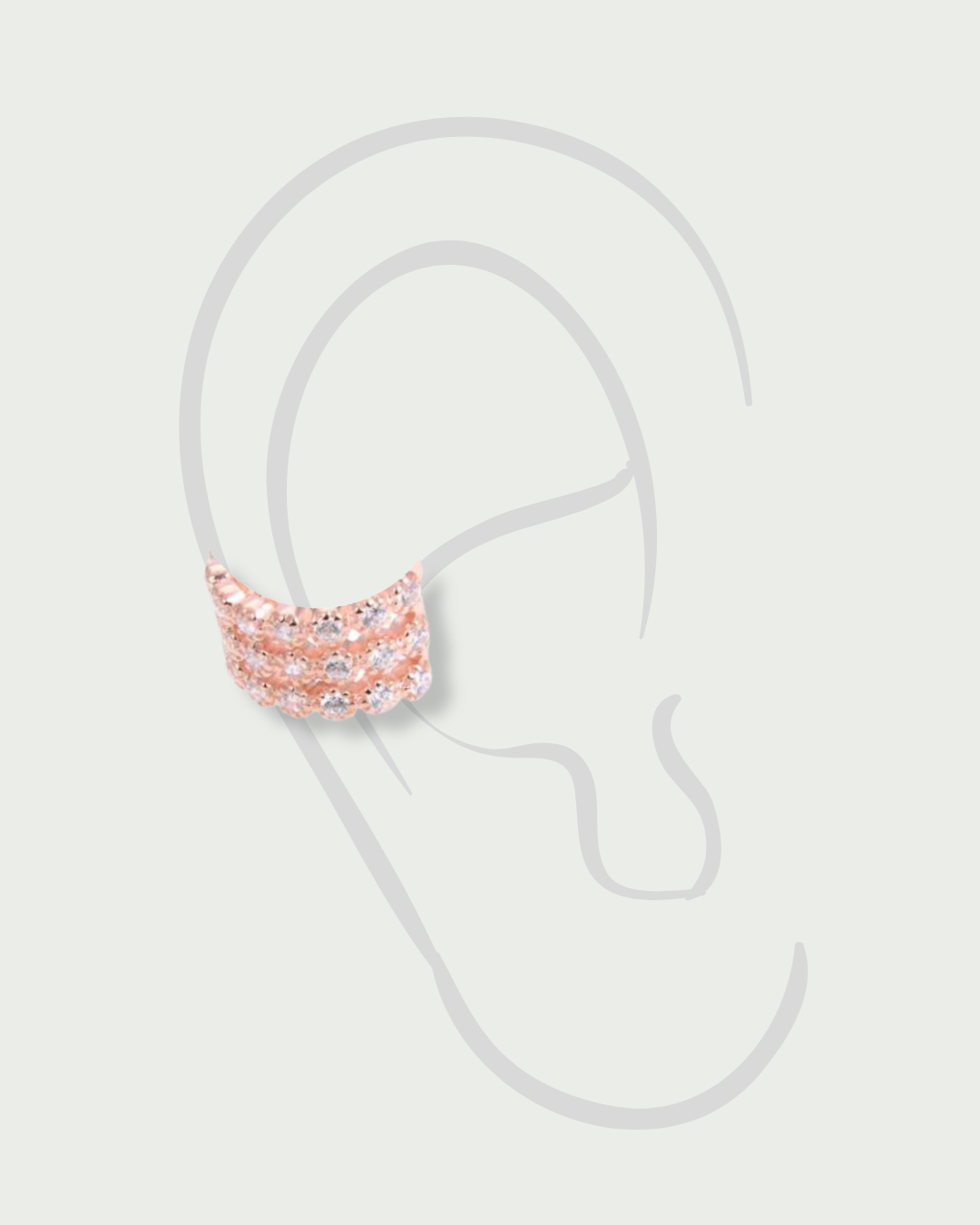 Earcuff pur Intemporel - ROSE