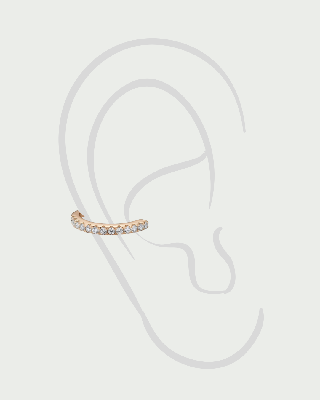 Earcuff simple Intemporel - ROSE