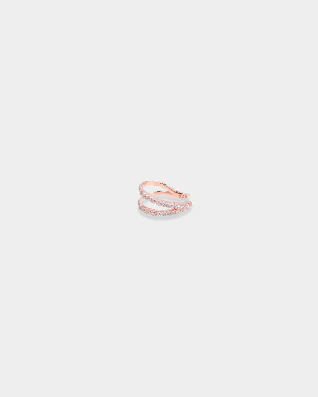 Earcuff double Intemporel - ROSE