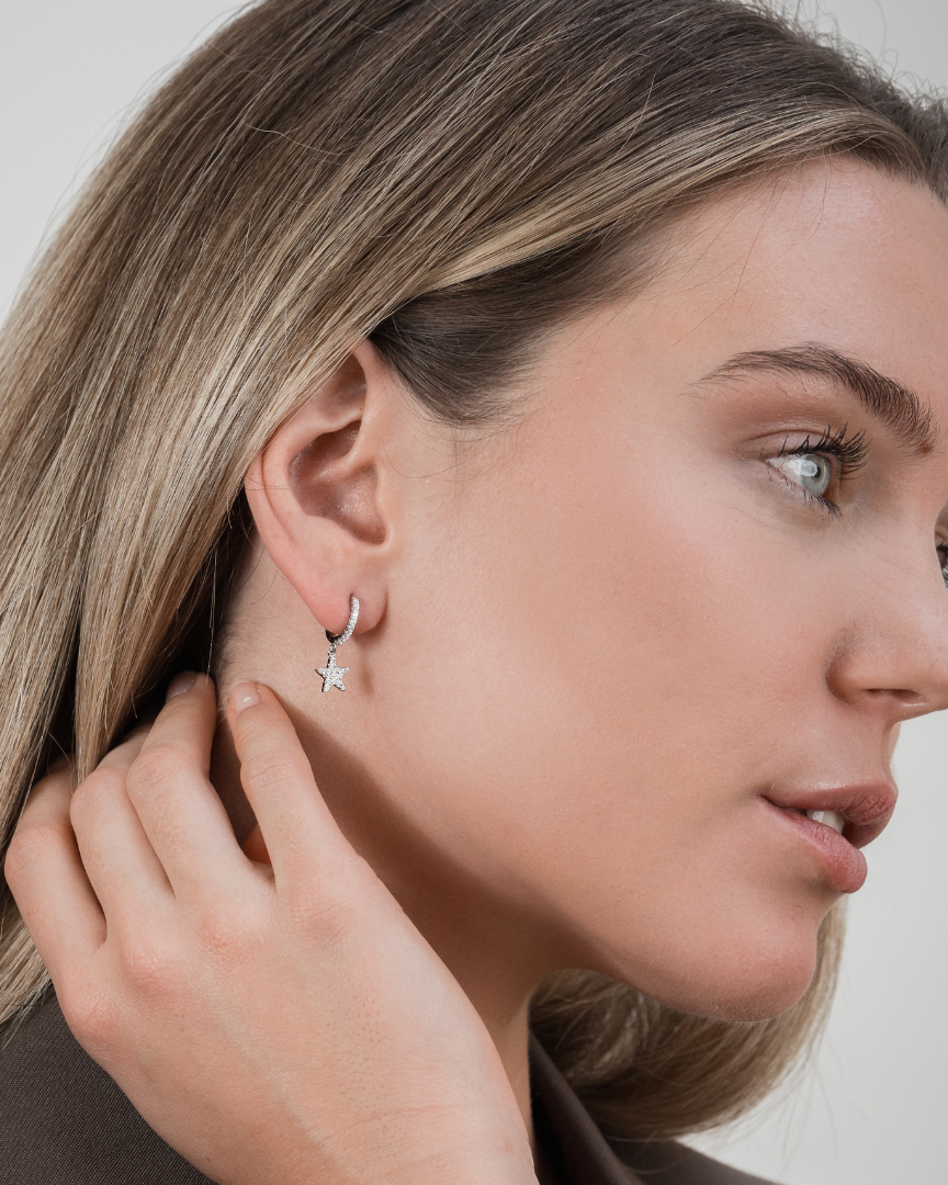 Boucles d'oreilles dormeuses Céleste - DORÉ