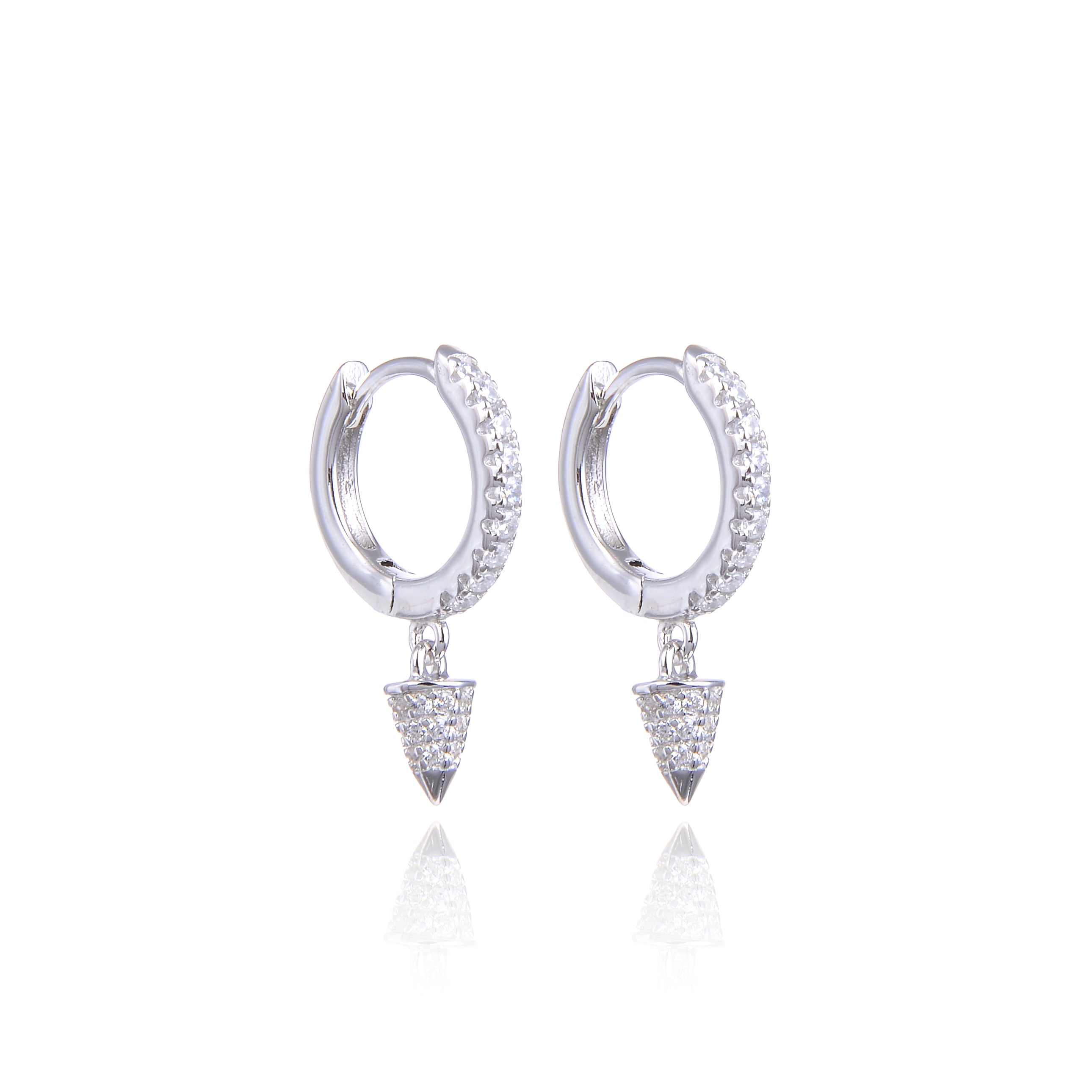 Dormeuses pointes S - BLANC
