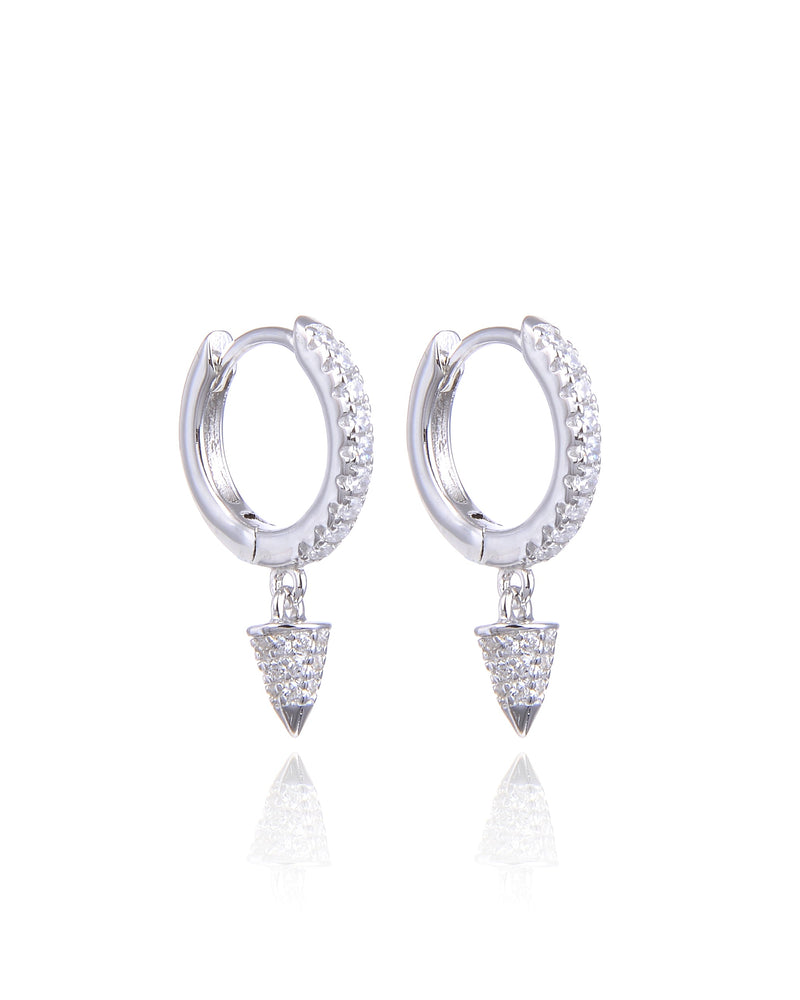 Dormeuses pointes S - BLANC