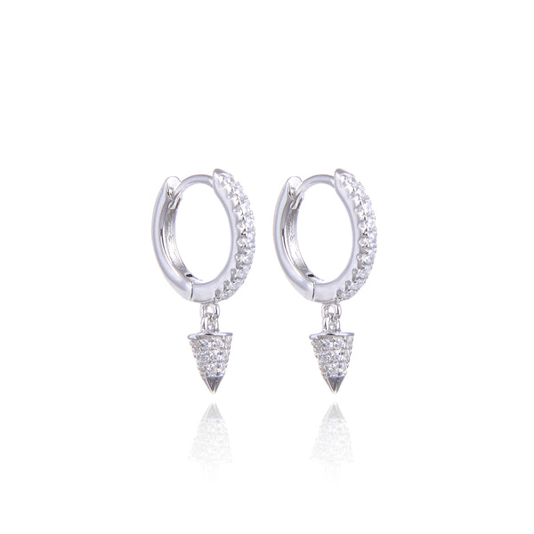 Dormeuses pointes S - BLANC