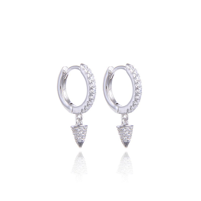 Dormeuses pointes S - BLANC