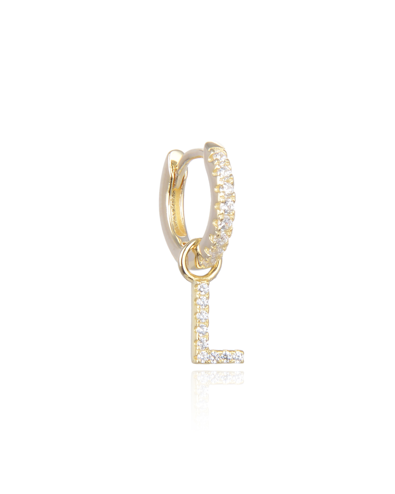Mini hoop earrings L - GOLD 