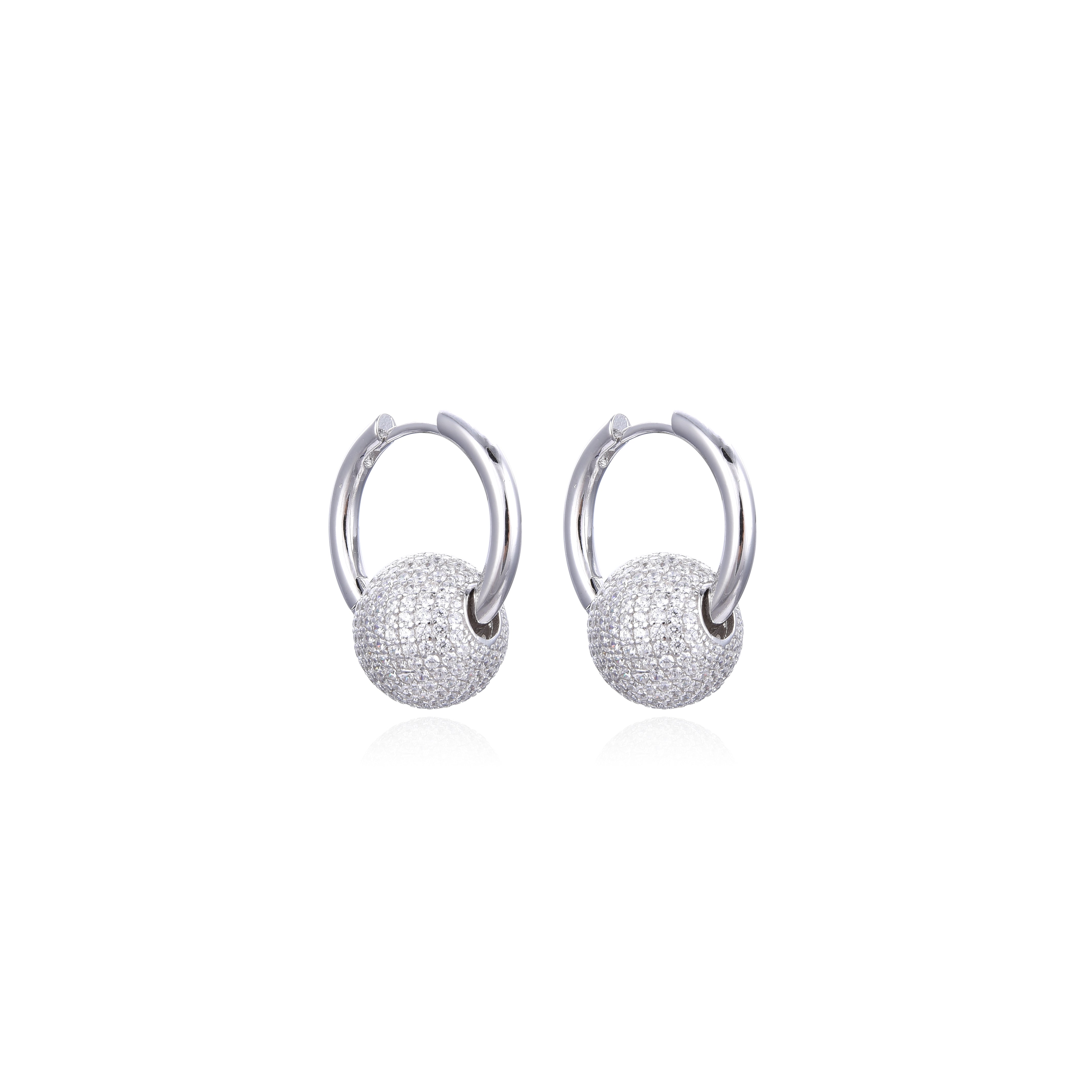 Boucles d'oreilles Atlas - BLANC