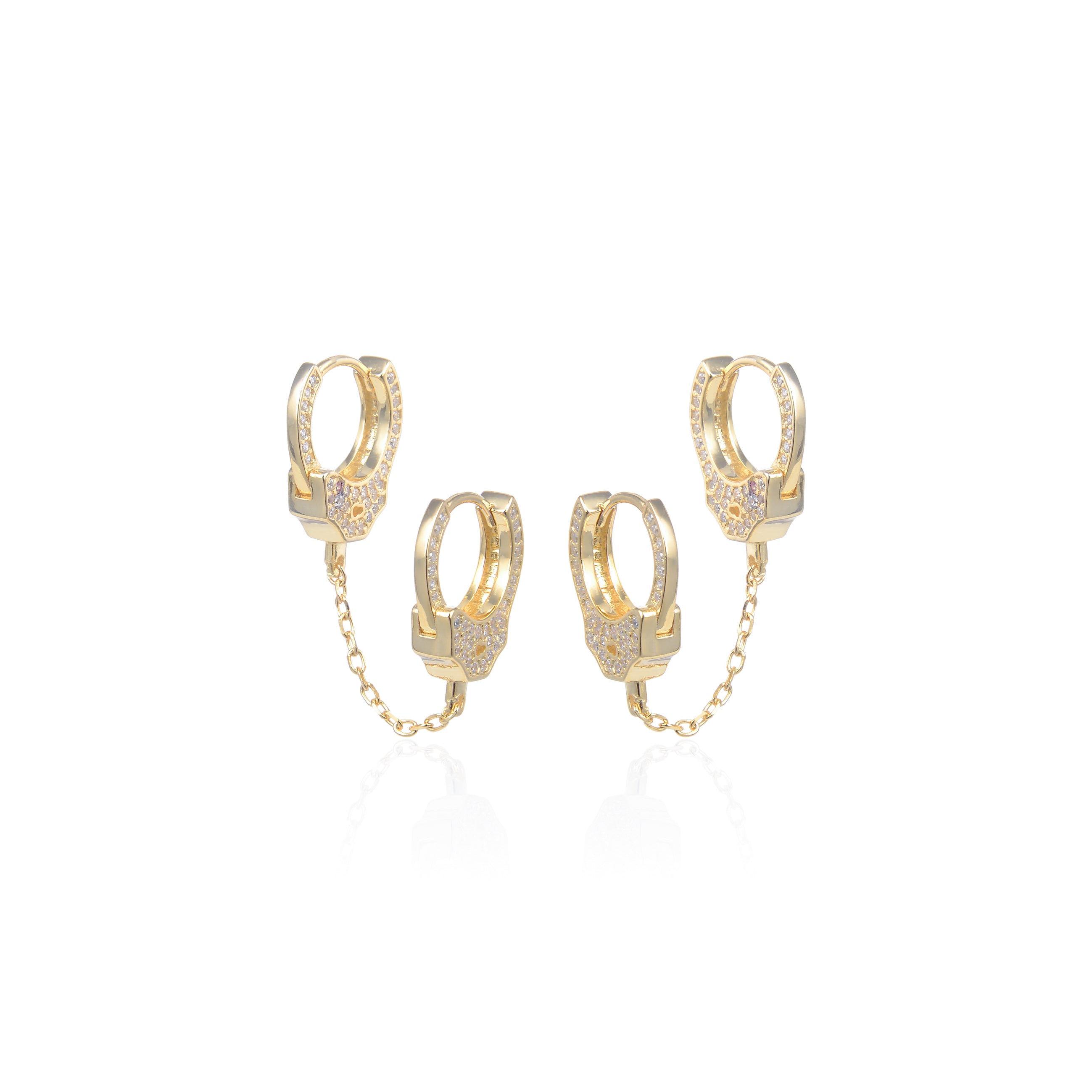 Boucles pendantes menottes - DORÉ