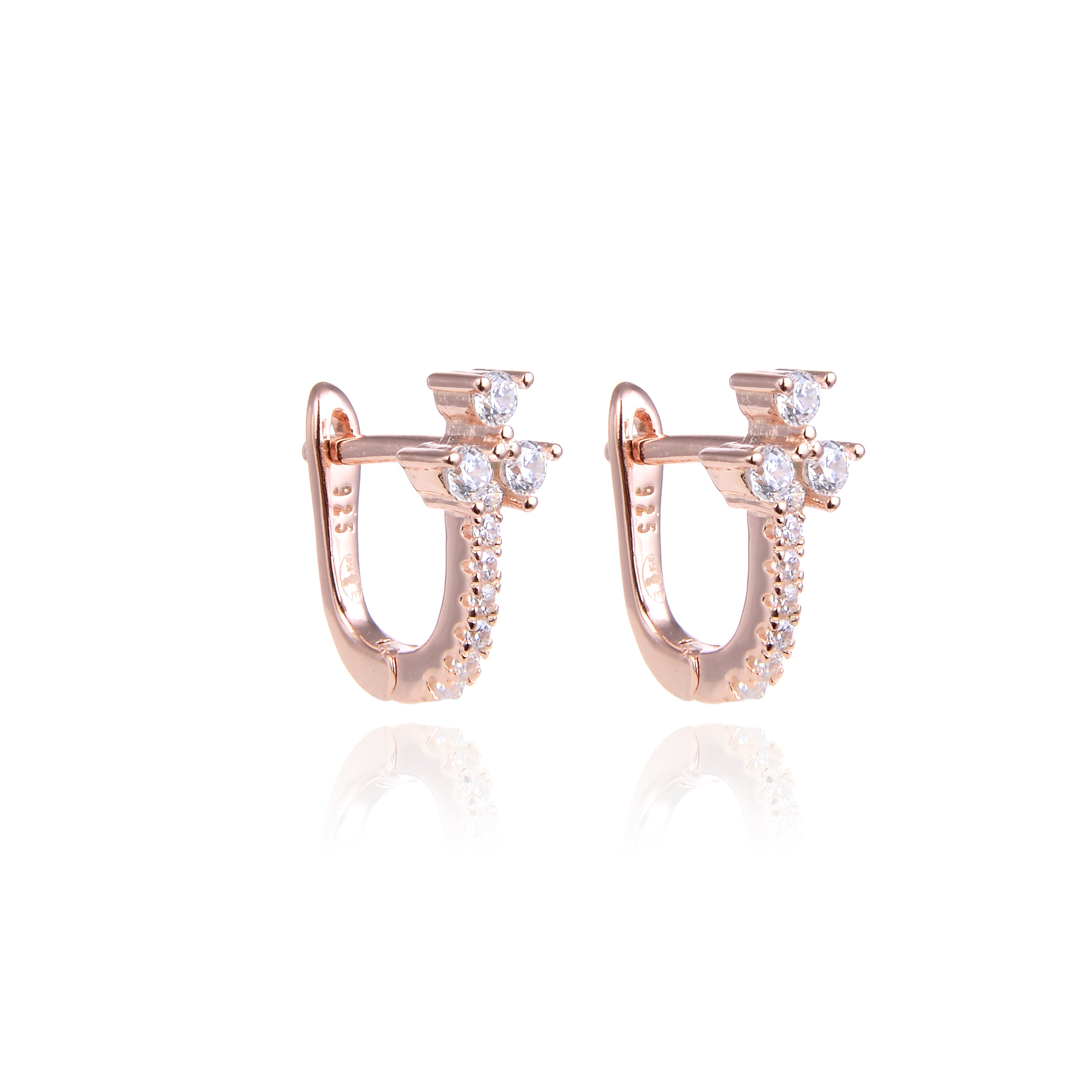 Mini créoles trio - ROSE