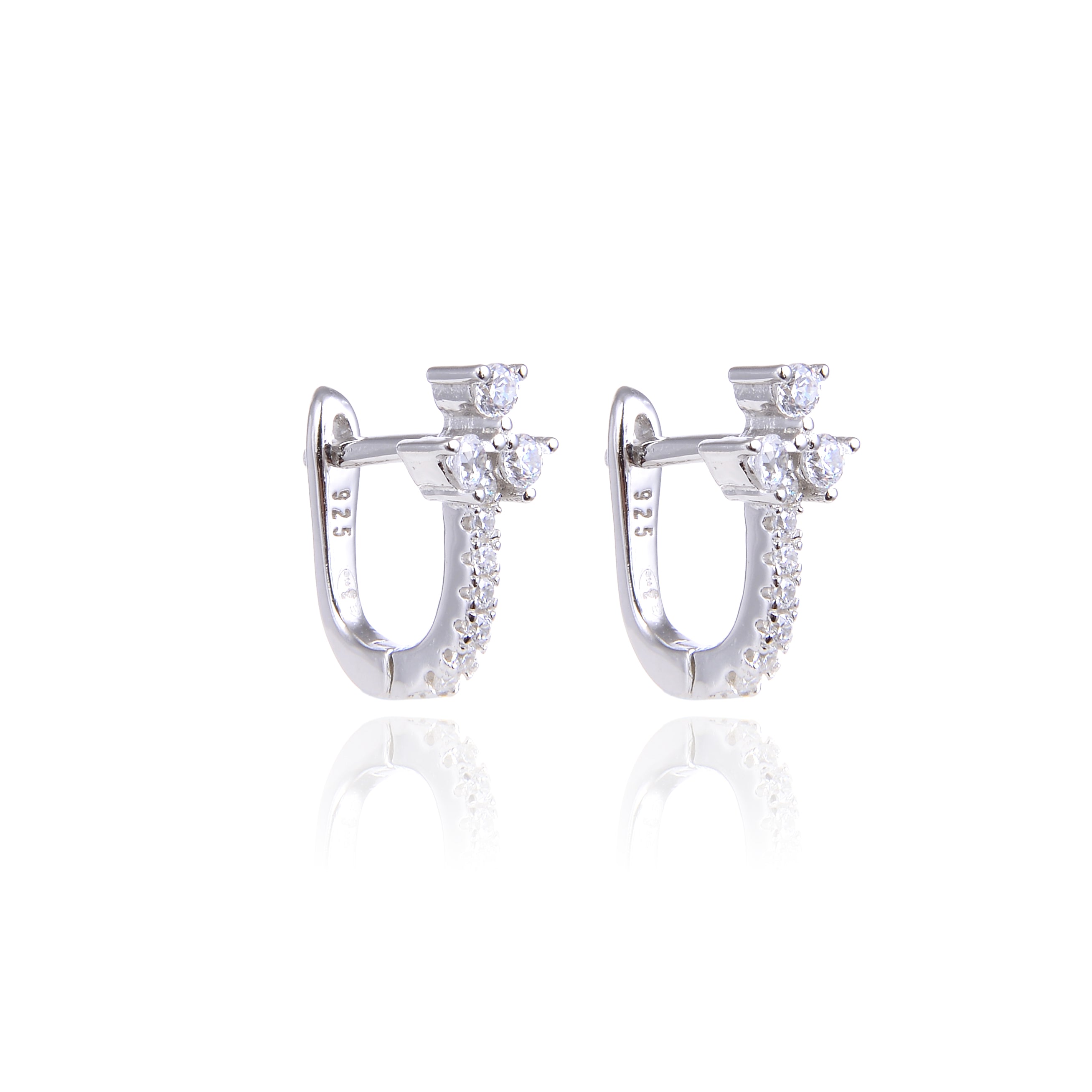 Mini créoles trio - BLANC