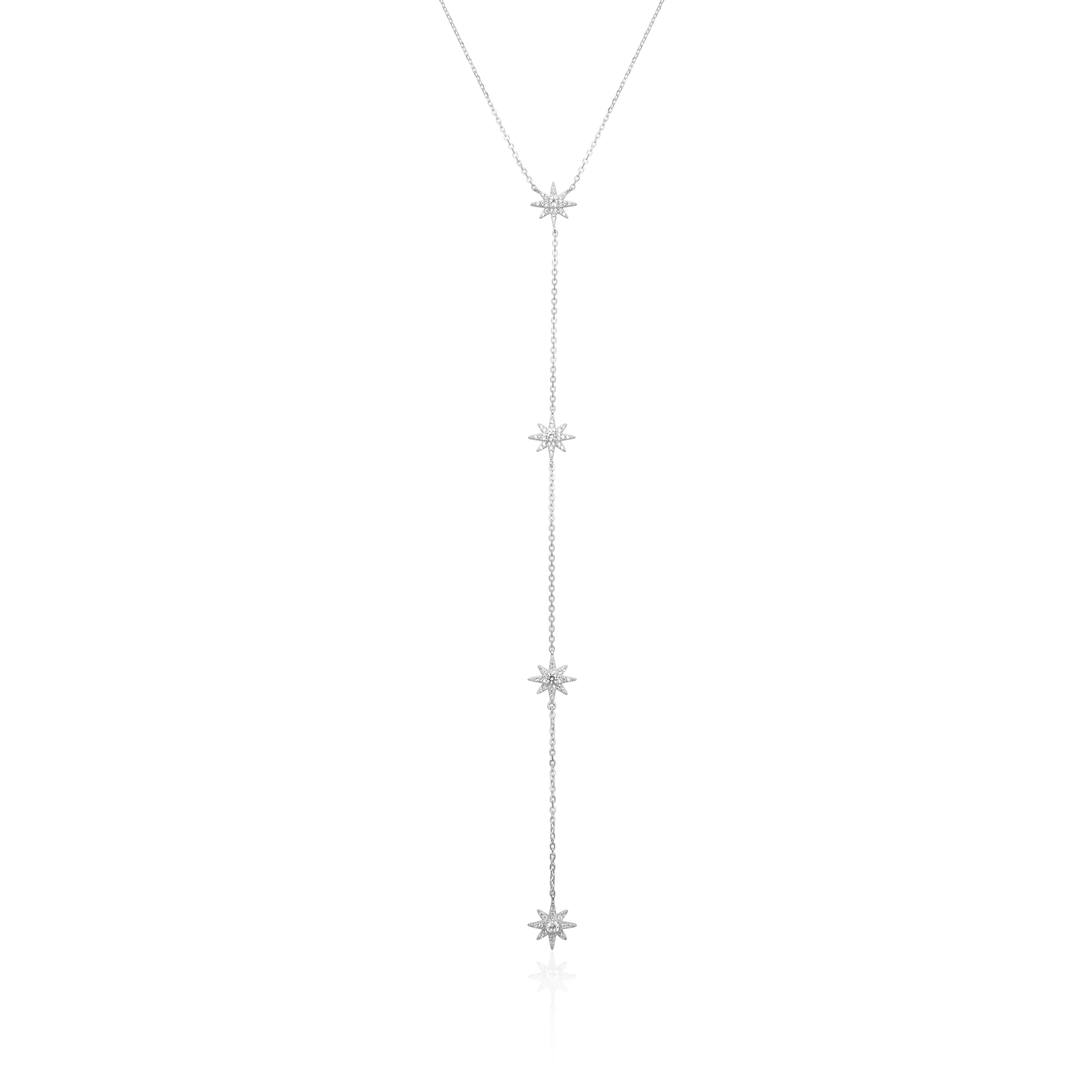 Sautoir constellation - BLANC