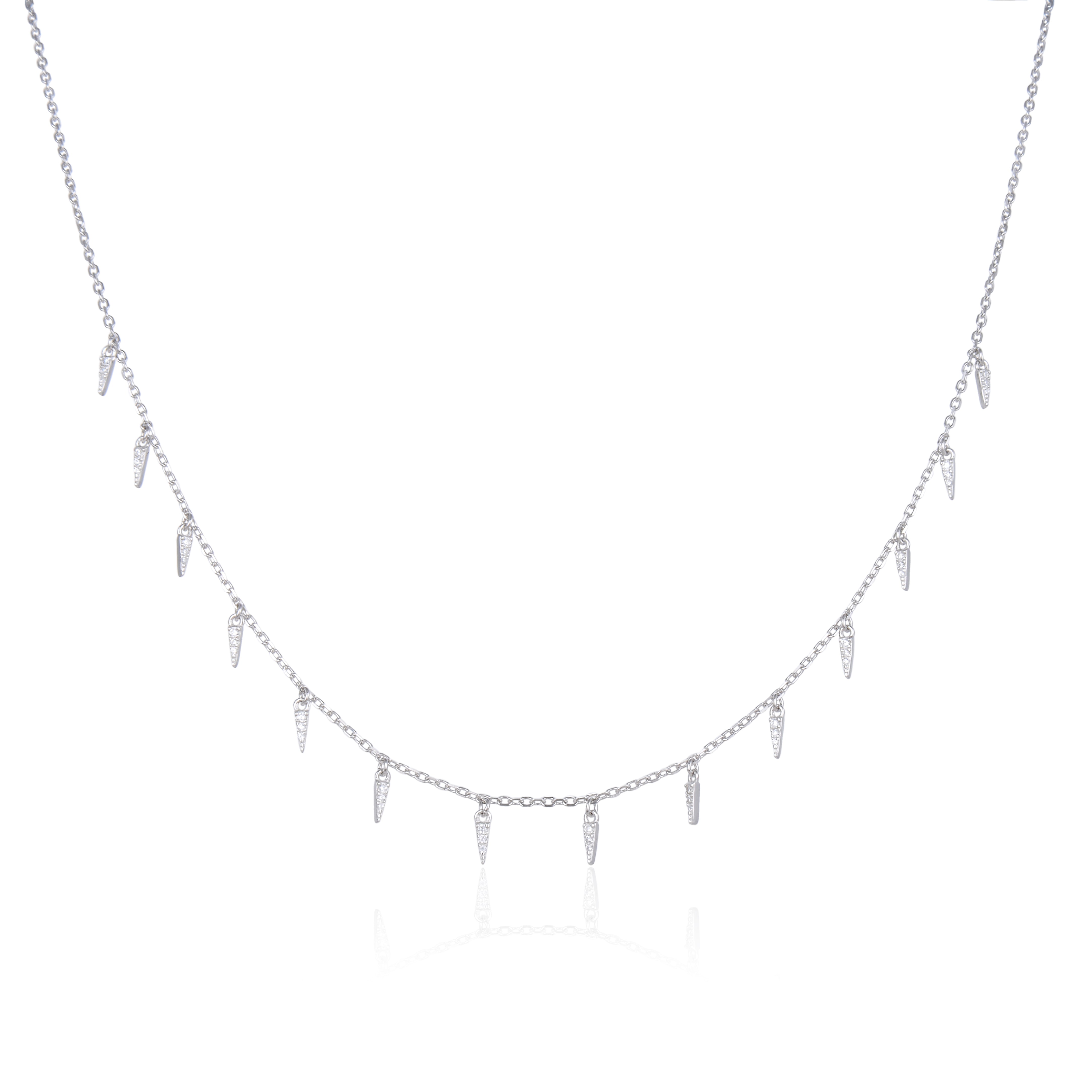 Collier cascade - BLANC