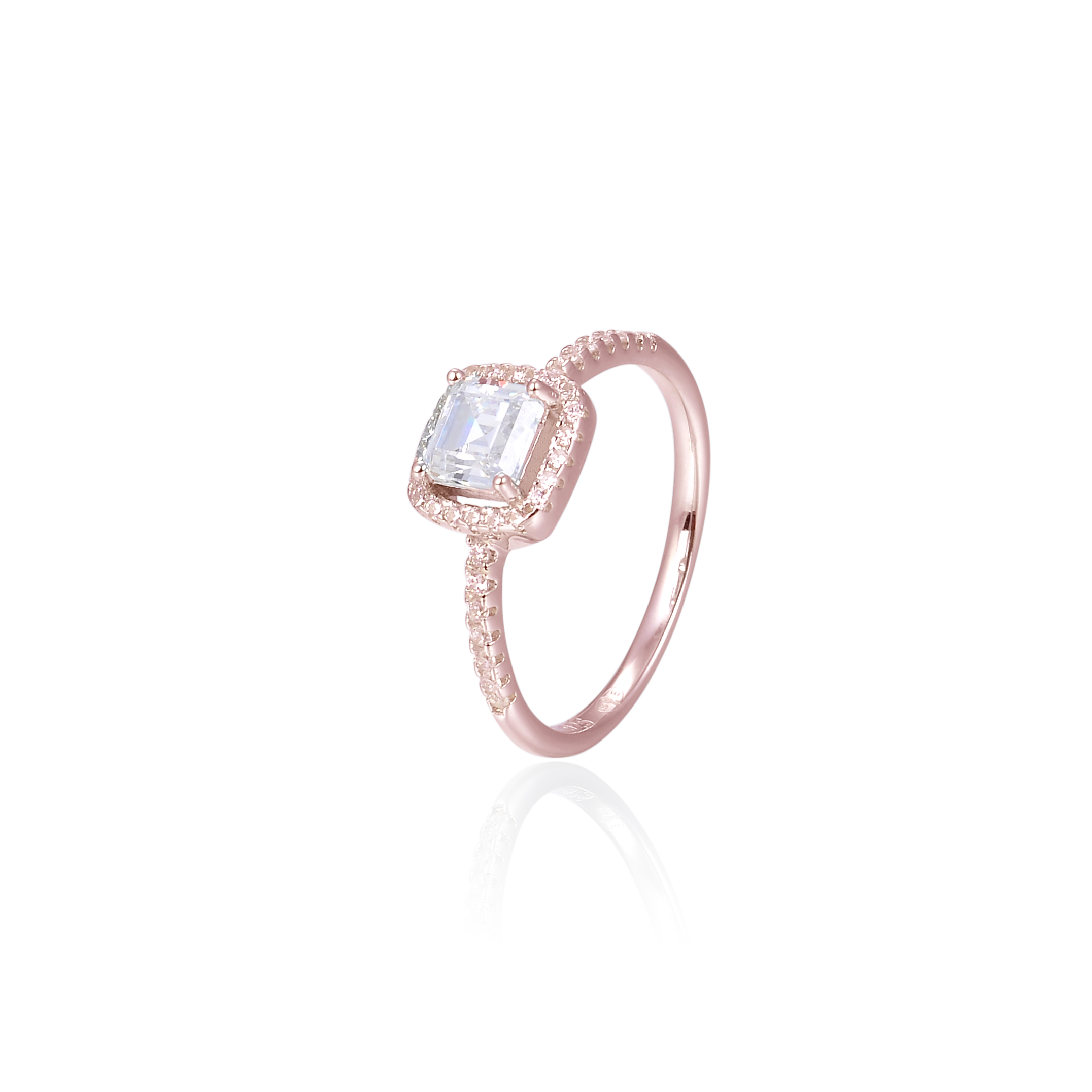 Bague Infini Carré - ROSE - 54