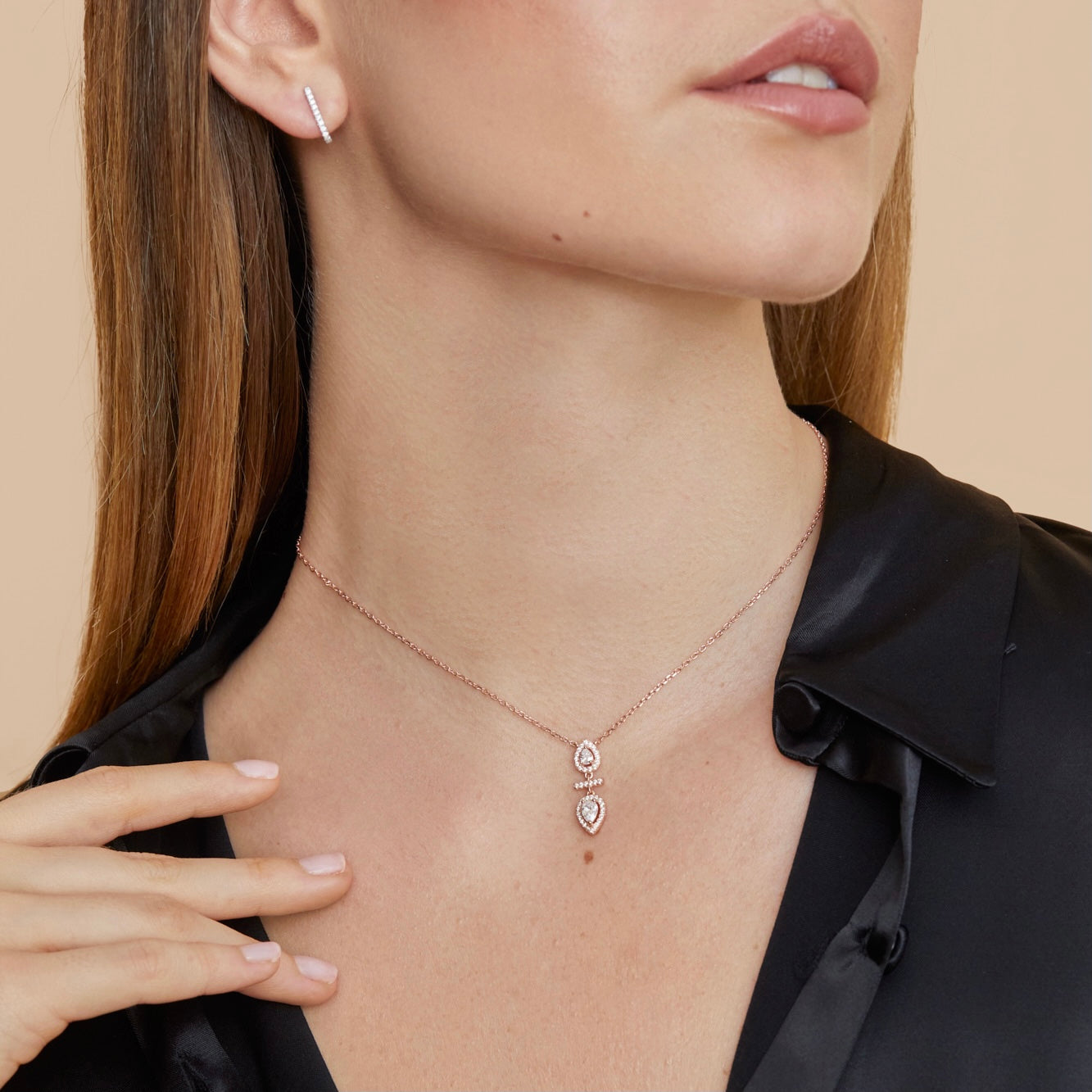 Collier opposite Infini Poire - DORÉ