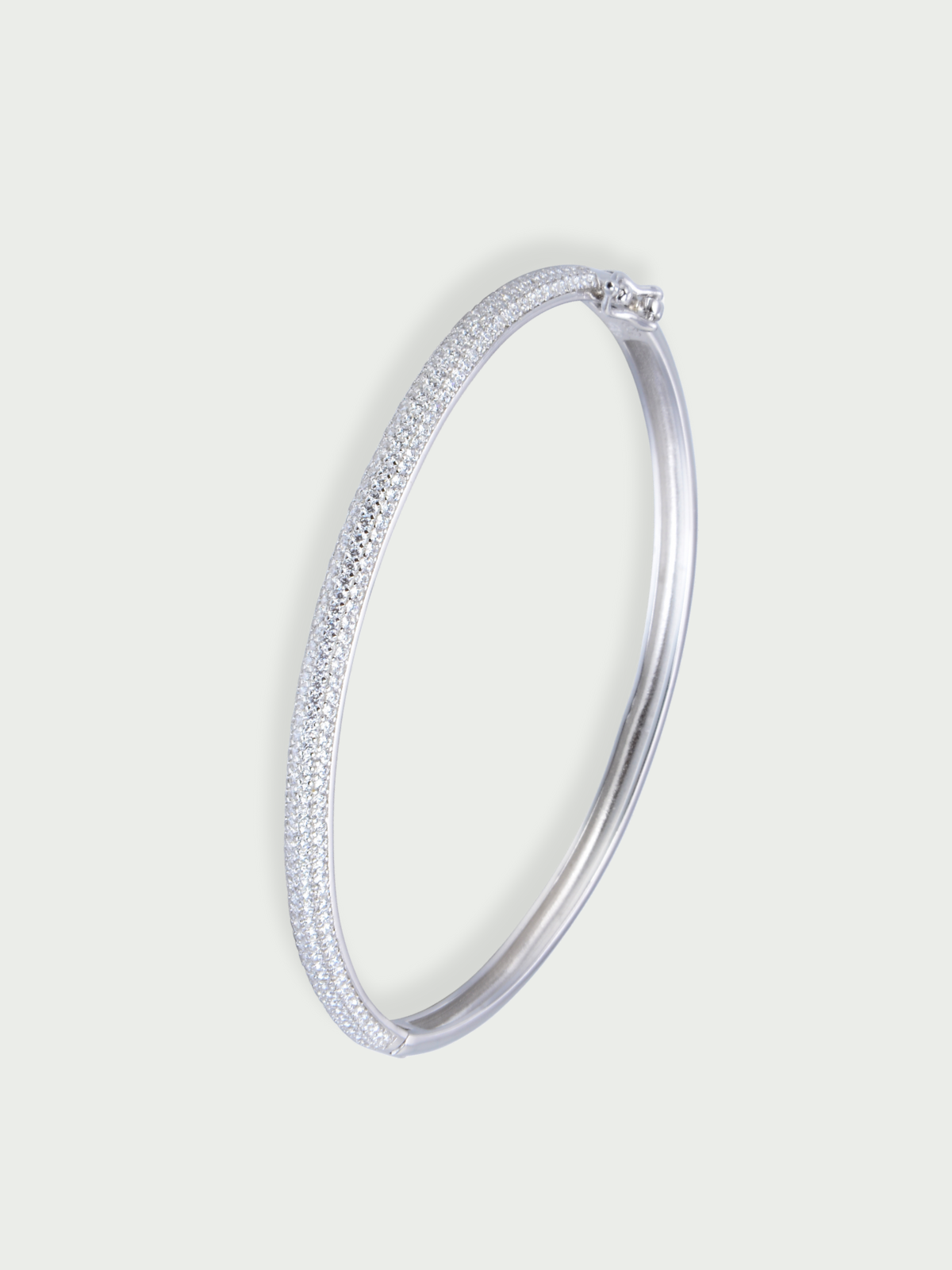 Jonc Pavé Shape - BLANC