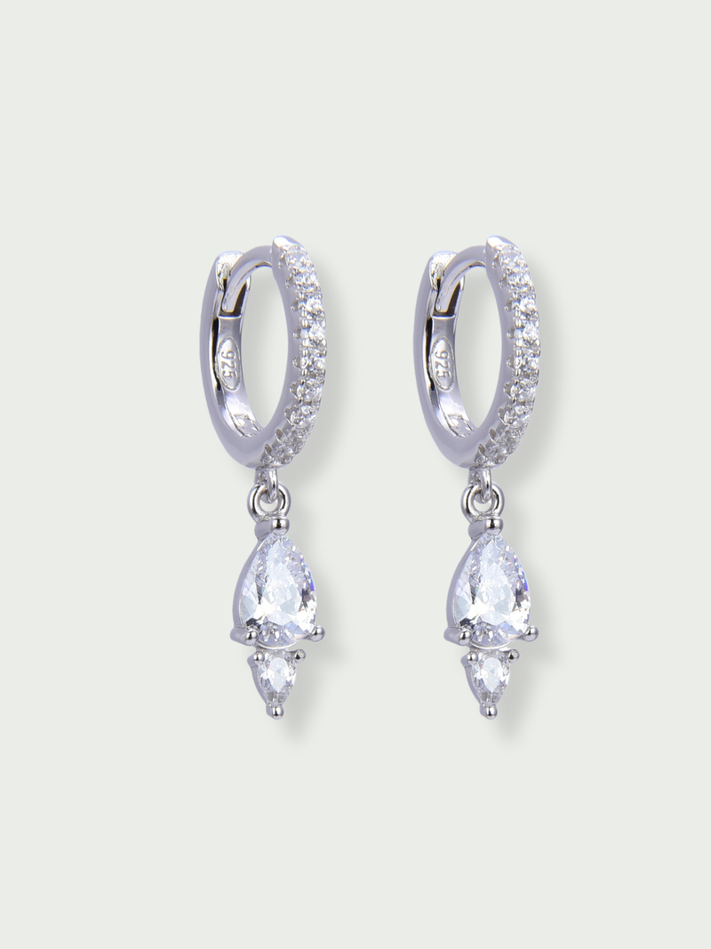 Mini-créoles Signature - BLANC