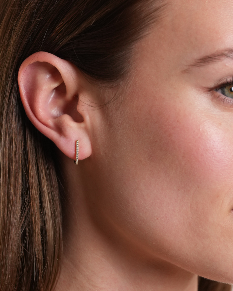 Mini créoles pendantes Intemporel - DORÉ