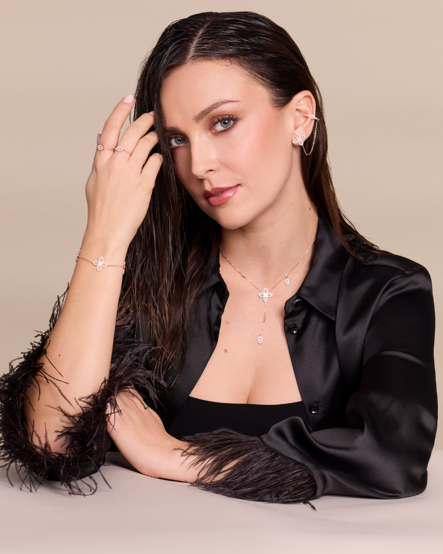 Eternal Flower Single Earring - WHITE