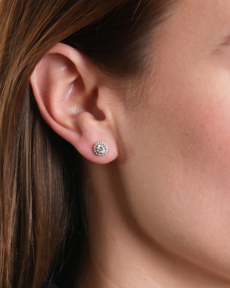 Puces Infini Rond - BLANC