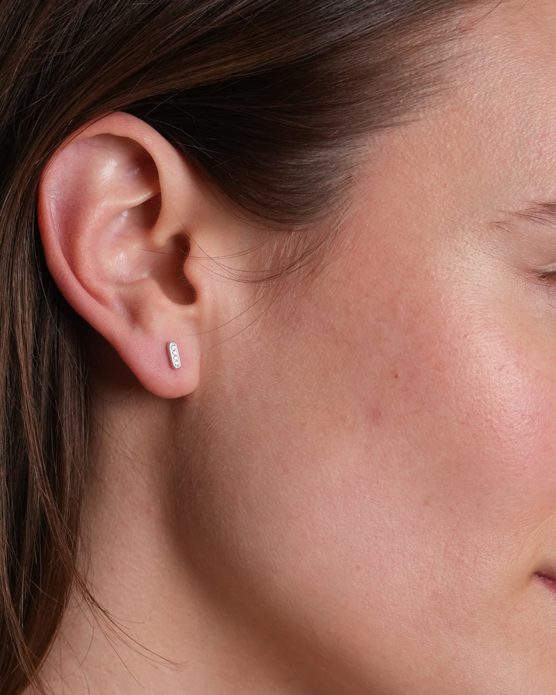 Puces square Intemporel - BLANC