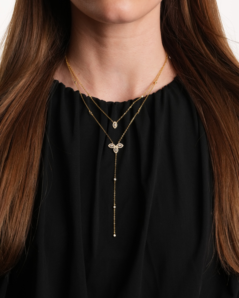 Double Flower of Life Necklace - GOLD