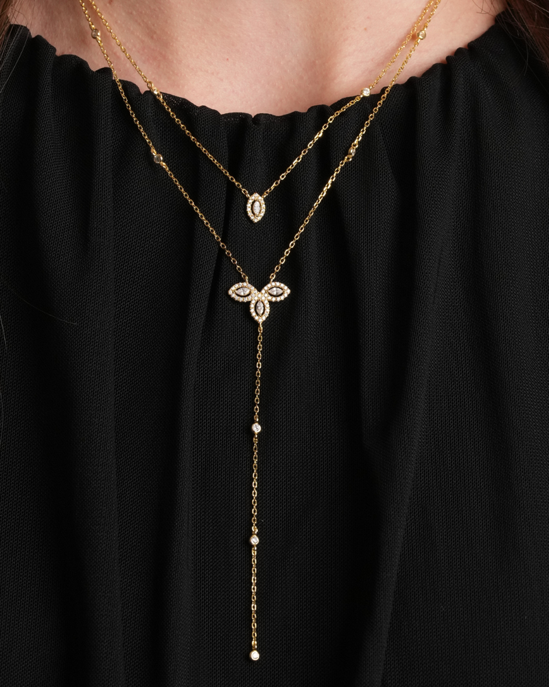 Double Flower of Life Necklace - GOLD