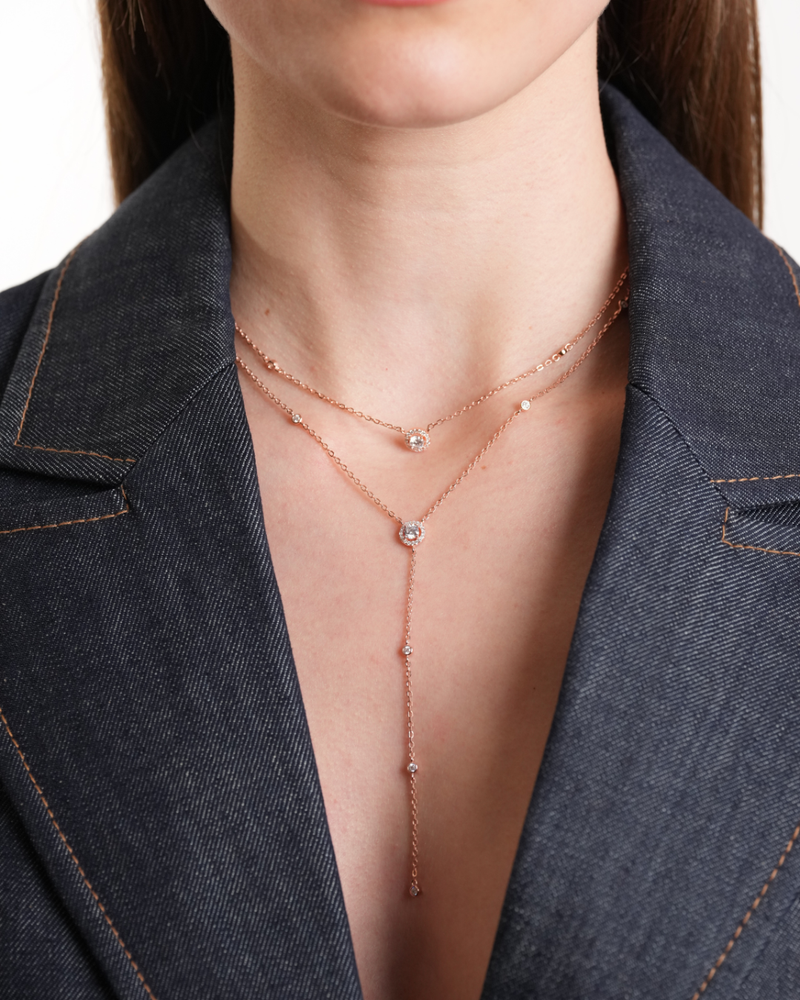 Sautoir double Infini Rond - ROSE