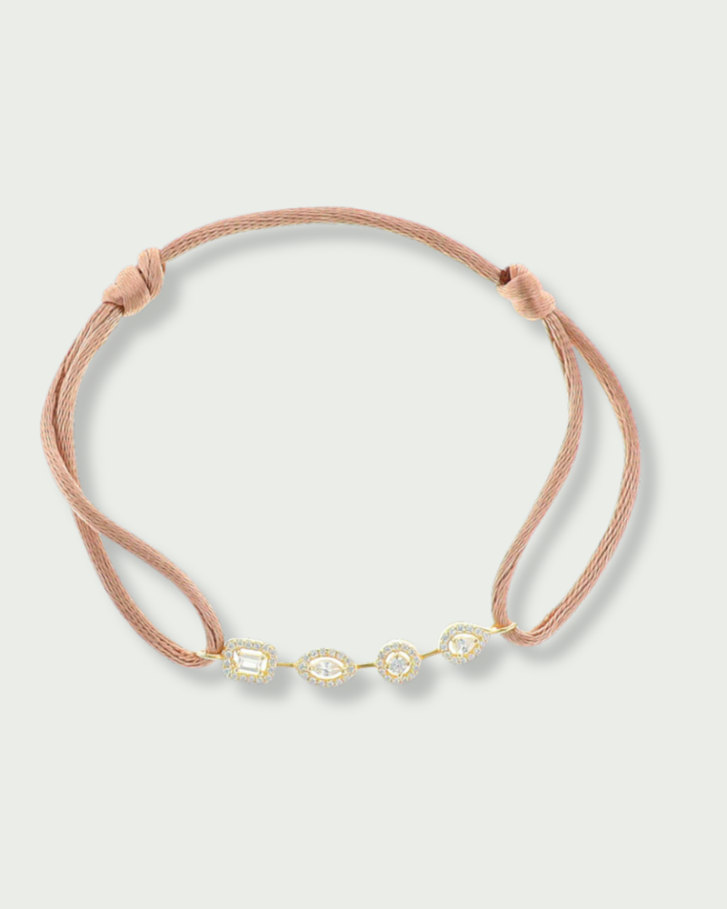 Gabriella cord bracelet - GOLD 