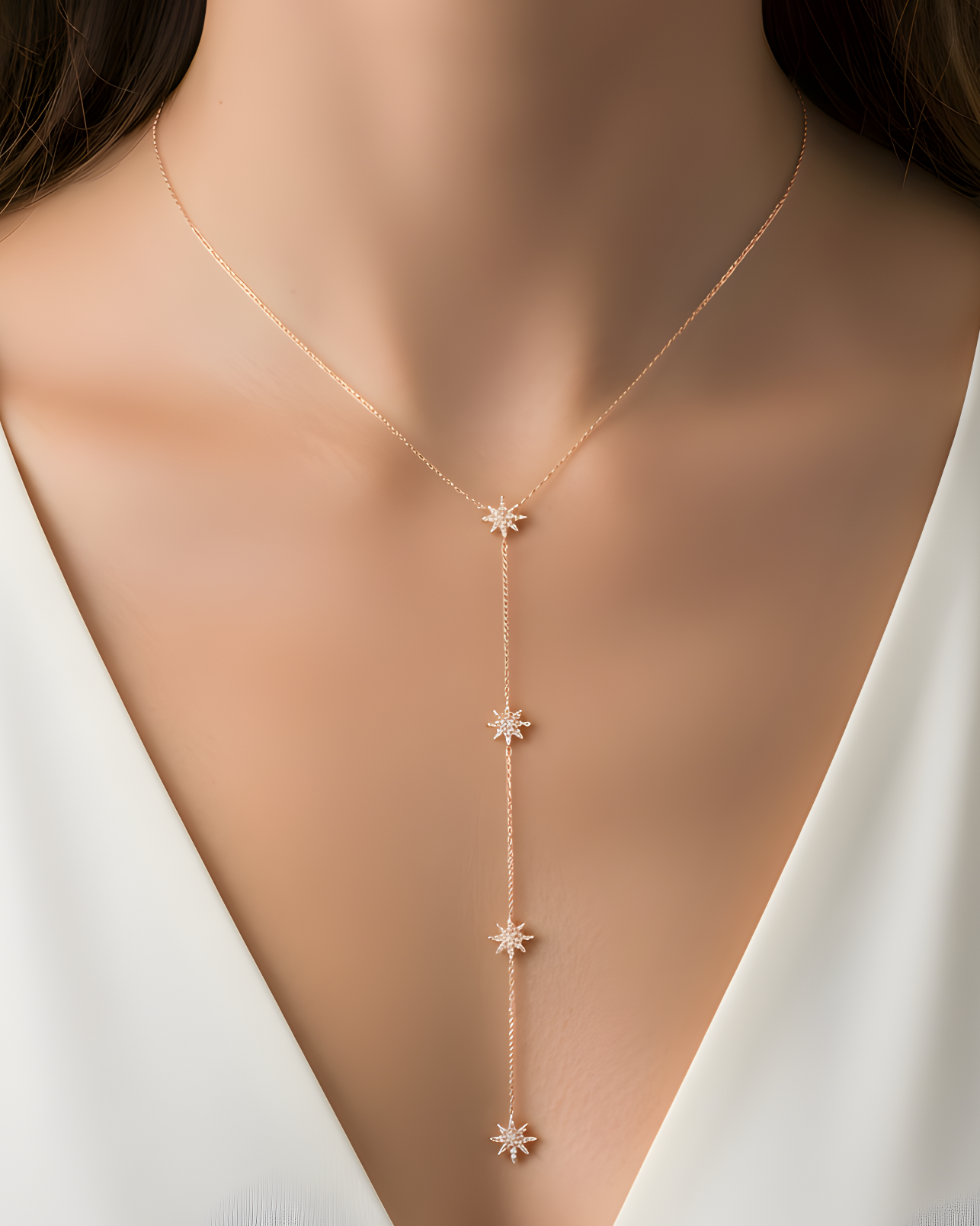 Sautoir constellation - ROSE