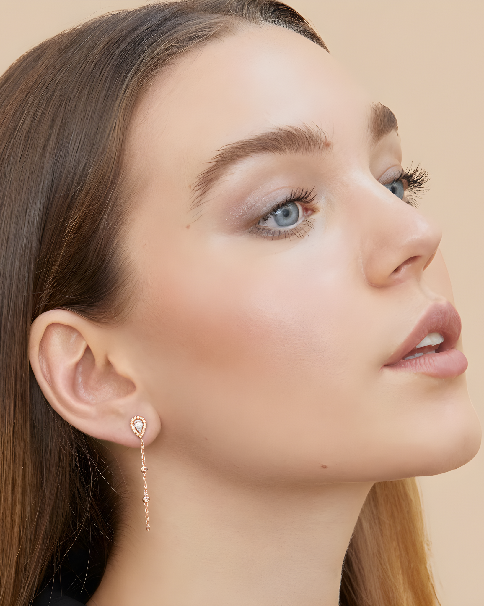 Boucles d'oreilles pur Infini Poire - ROSE