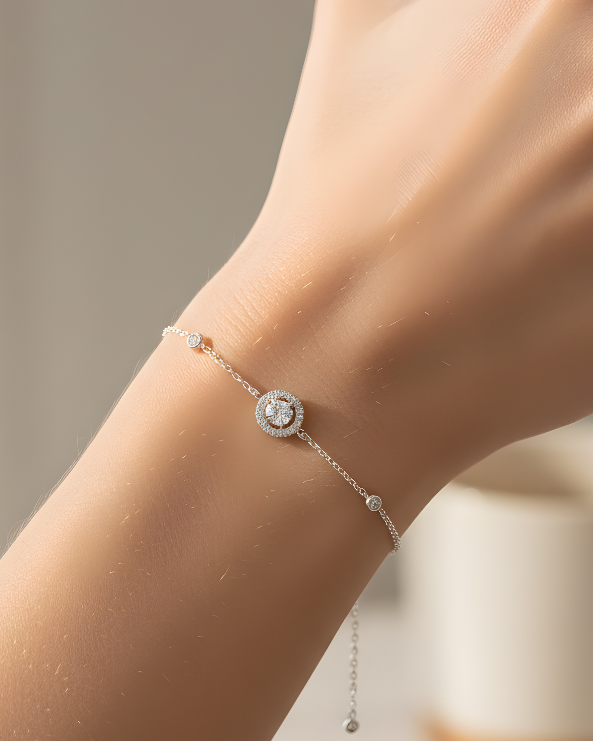 Bracelet Infini Rond - BLANC