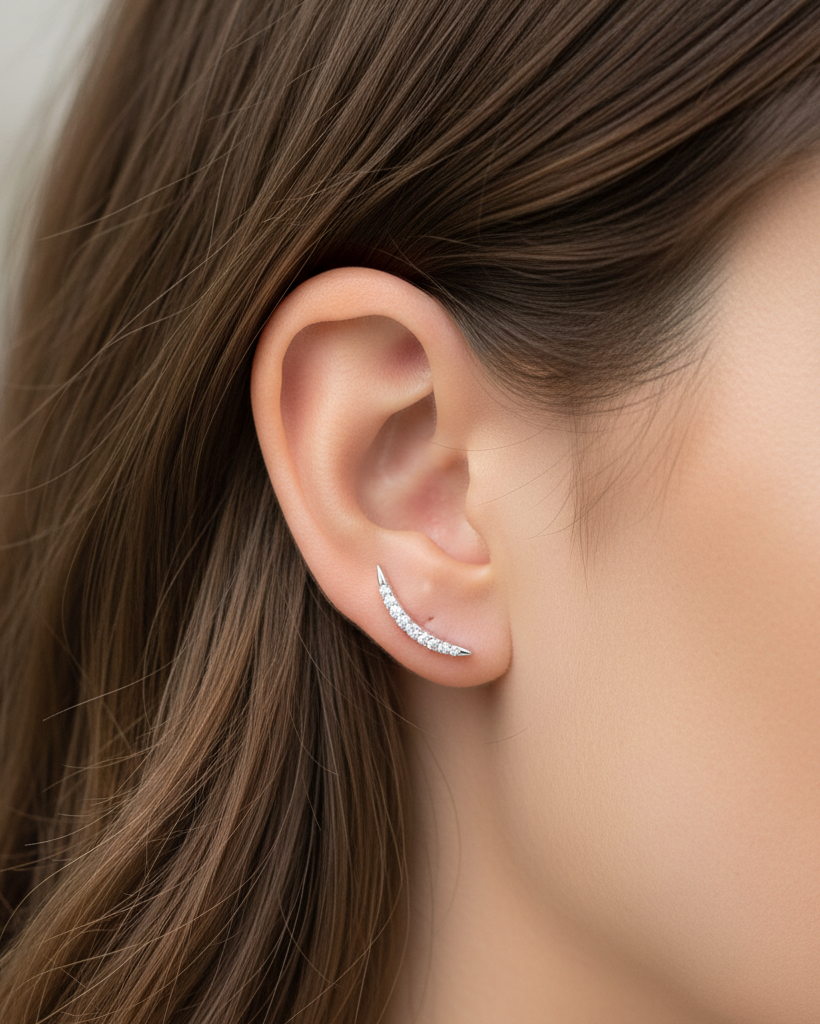 Puces courbe - BLANC