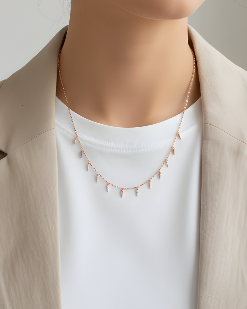 Collier cascade - ROSE