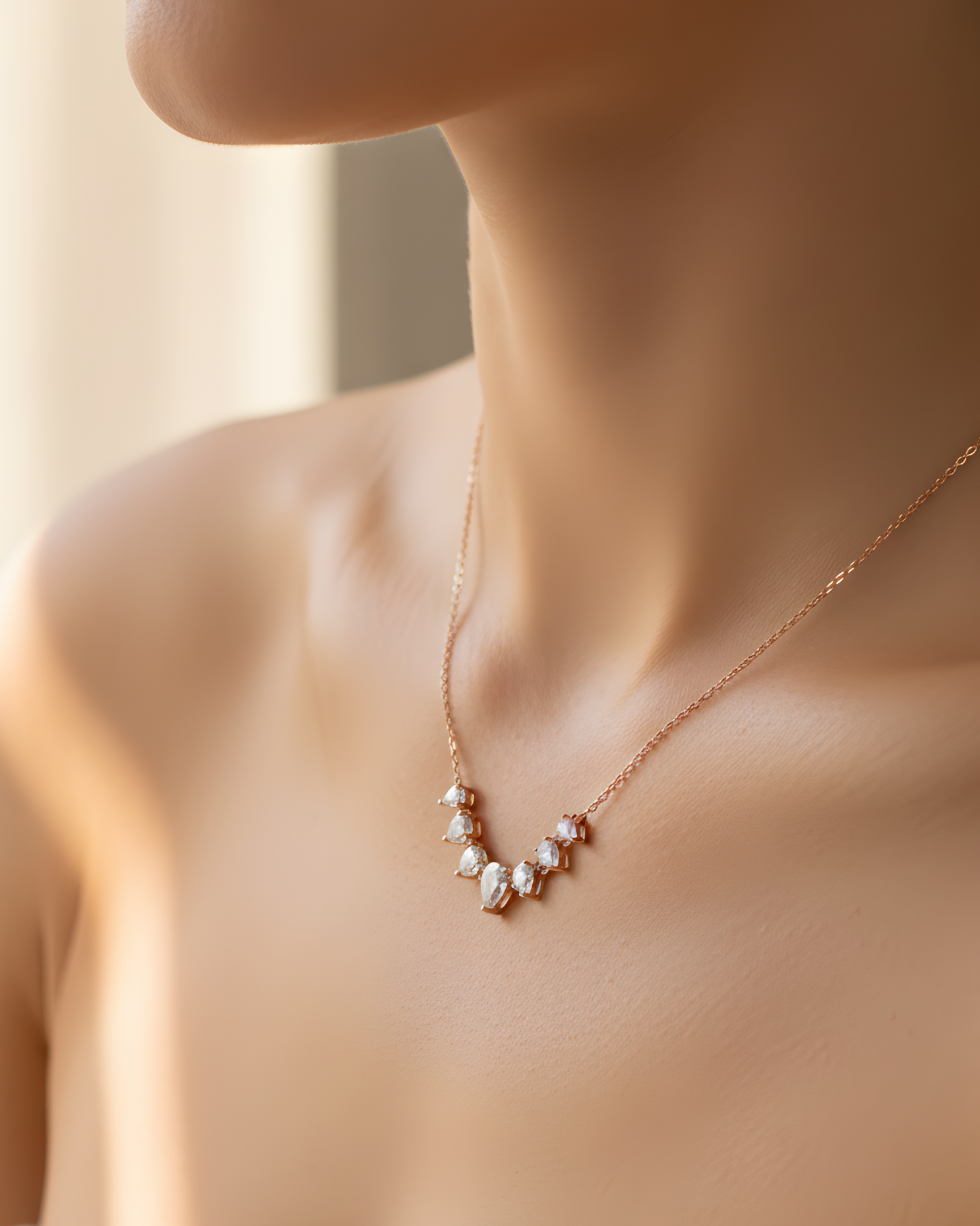 Collier Éclats de poire - ROSE