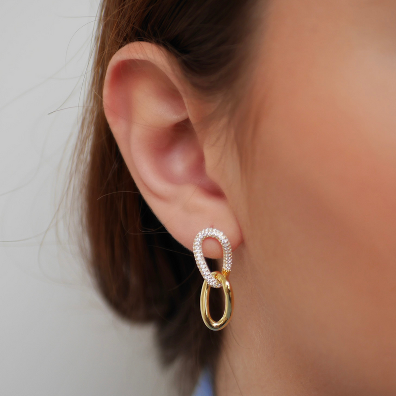 Navy cruise earrings - GOLDEN