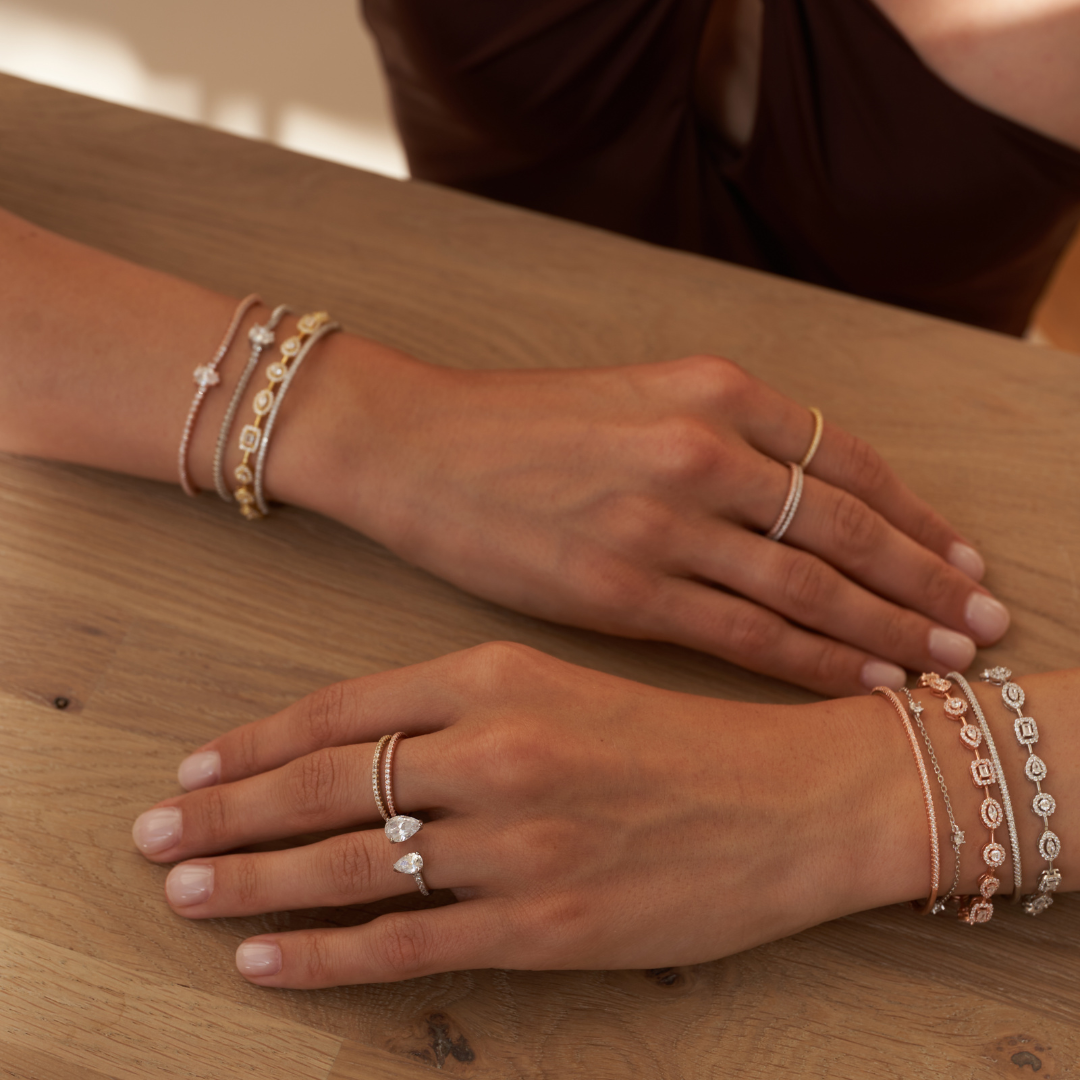 Bracelet tennis Éclat - ROSE